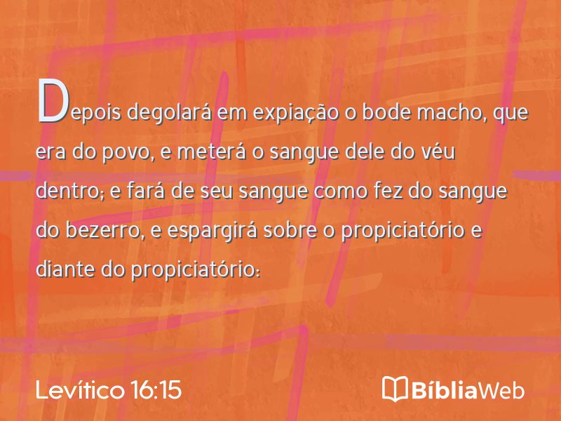 Levítico 16:15 em imagem para compartilhar