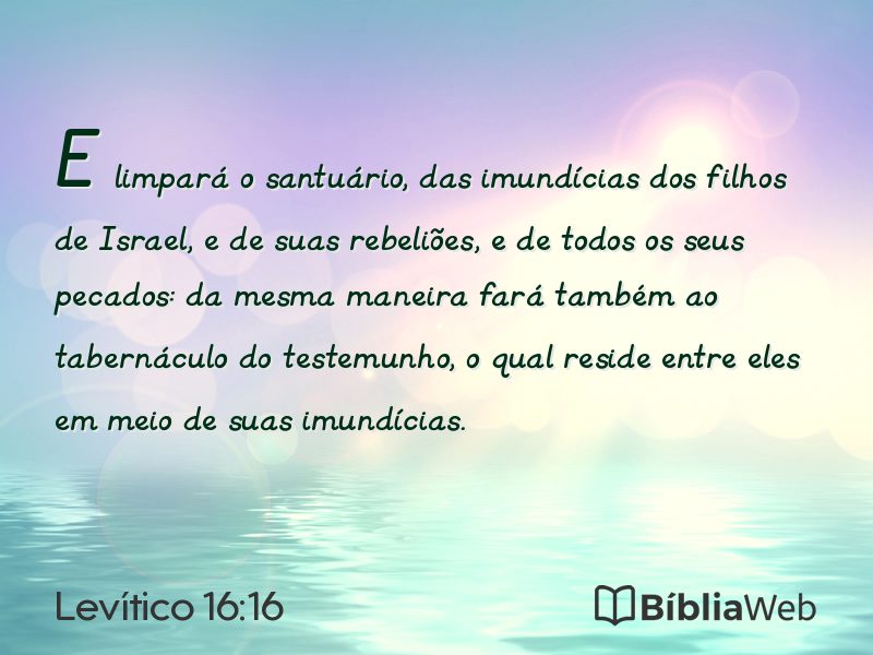Levítico 16:16 em imagem para compartilhar