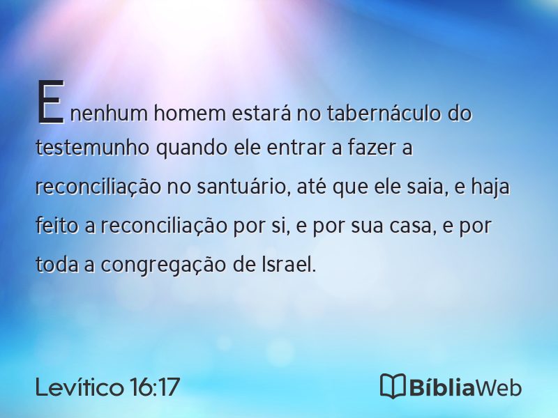 Levítico 16:17 em imagem para compartilhar