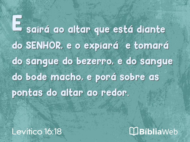 Levítico 16:18 em imagem para compartilhar