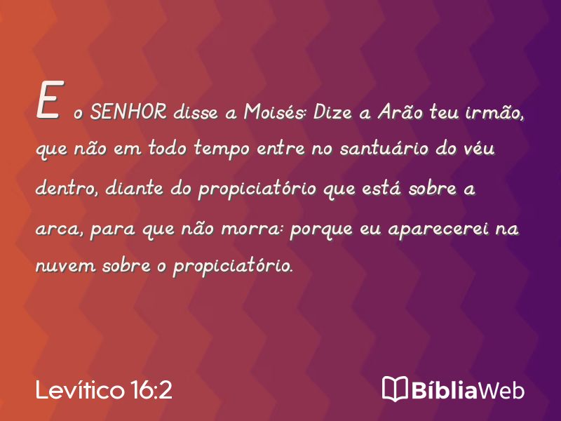 Levítico 16:2 em imagem para compartilhar