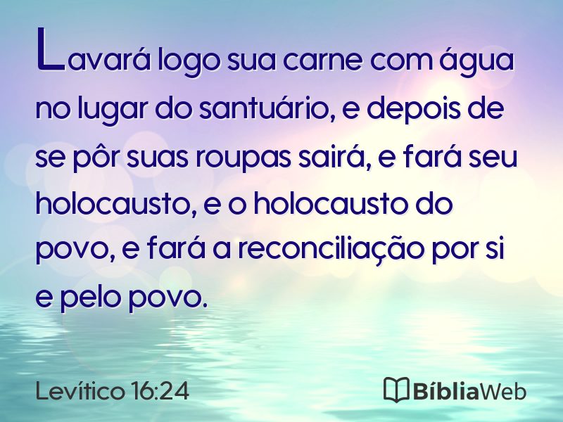 Levítico 16:24 em imagem para compartilhar