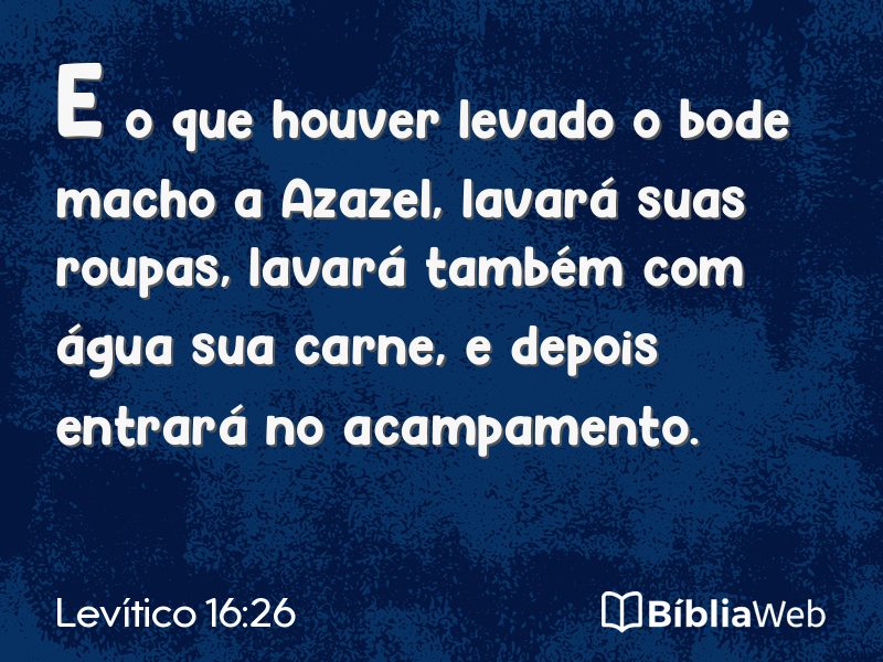 Levítico 16:26 em imagem para compartilhar