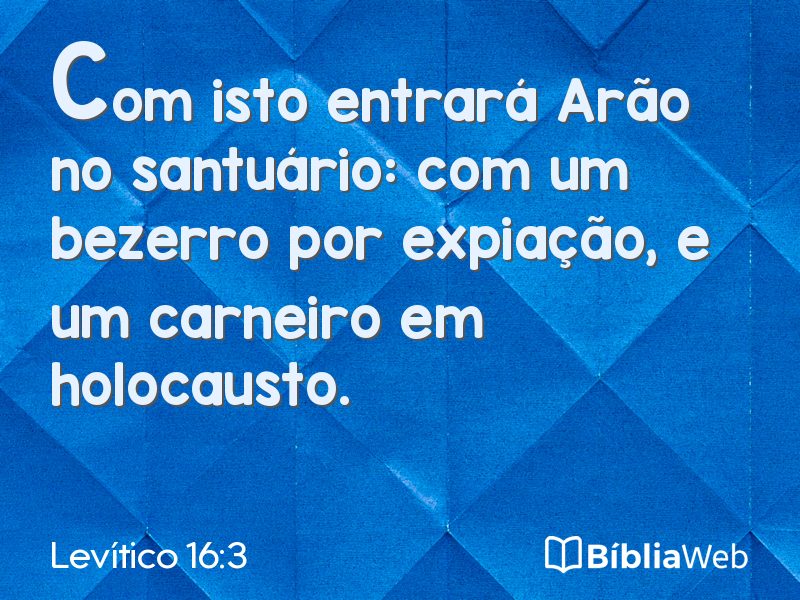 Levítico 16:3 em imagem para compartilhar