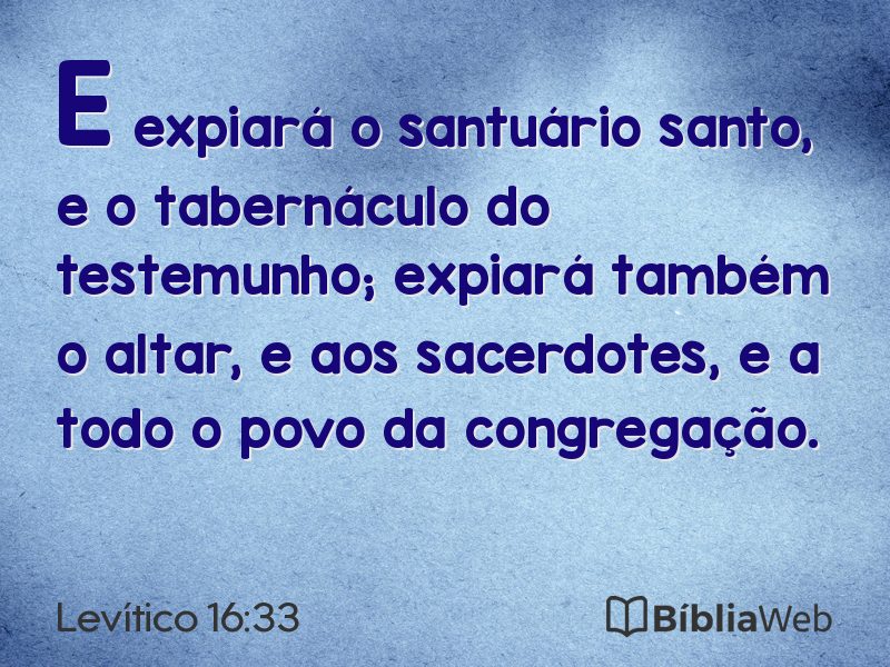 Levítico 16:33 em imagem para compartilhar