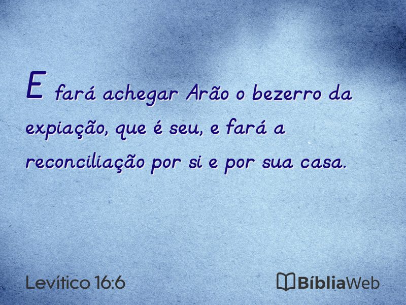 Levítico 16:6 em imagem para compartilhar
