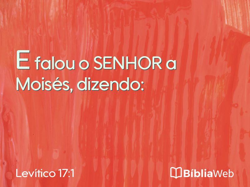 Levítico 17:1 em imagem para compartilhar