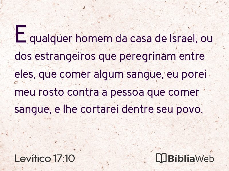 Levítico 17:10 em imagem para compartilhar