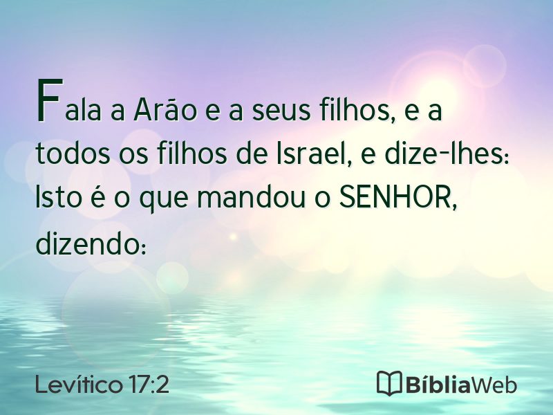 Levítico 17:2 em imagem para compartilhar