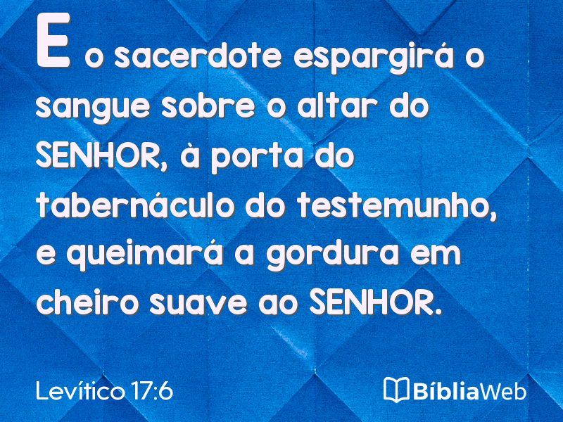 Levítico 17:6 em imagem para compartilhar