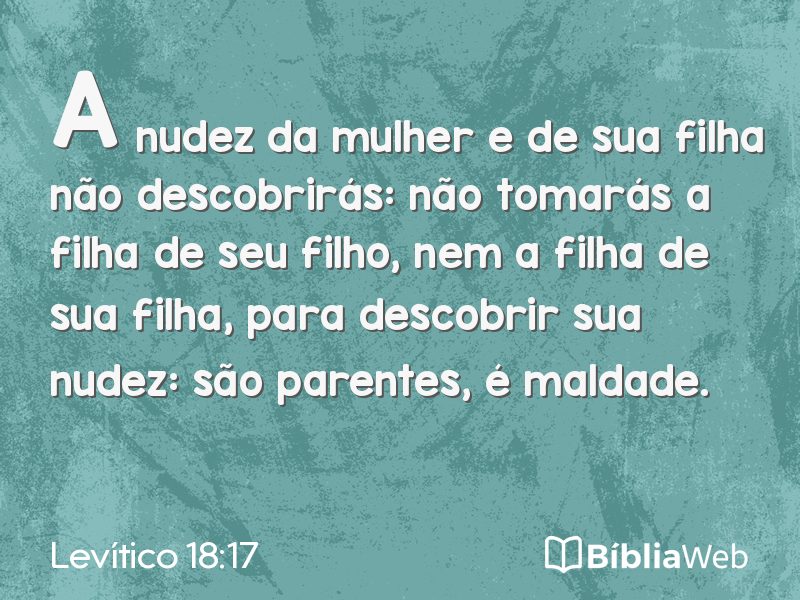 Levítico 18:17 em imagem para compartilhar