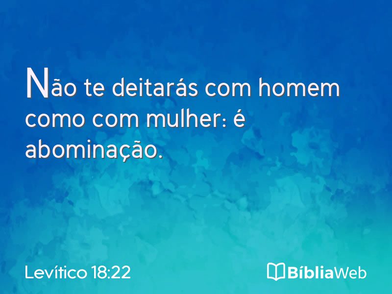 Levítico 18:22 em imagem para compartilhar