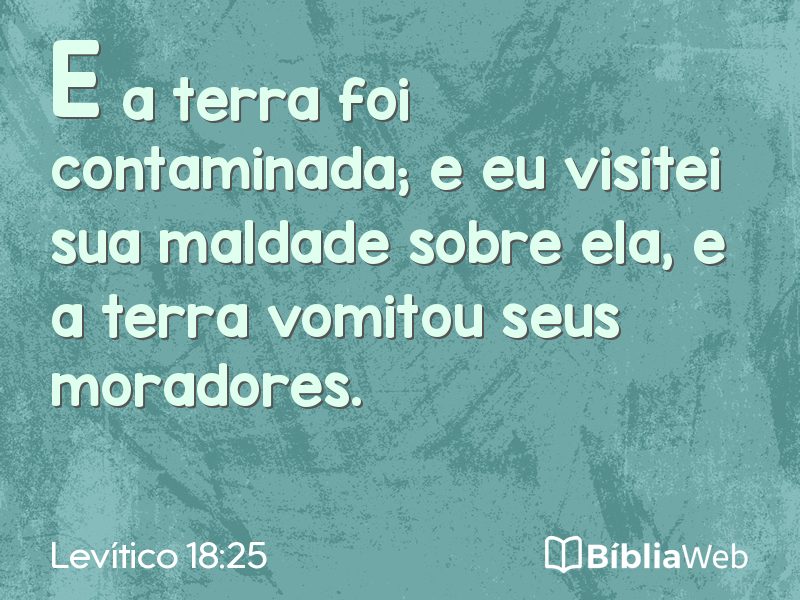 Levítico 18:25 em imagem para compartilhar