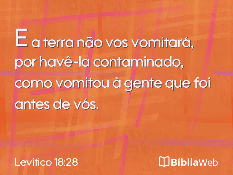 Levítico 18:28 em imagem para compartilhar