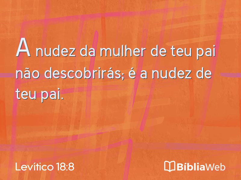 Levítico 18:8 em imagem para compartilhar