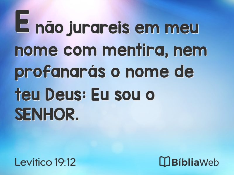 Levítico 19:12 em imagem para compartilhar