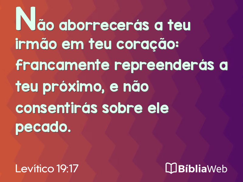 Levítico 19:17 em imagem para compartilhar