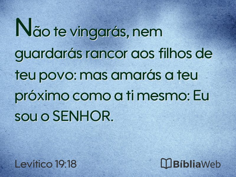 Levítico 19:18 em imagem para compartilhar