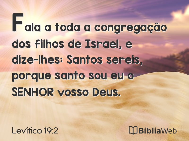Levítico 19:2 em imagem para compartilhar