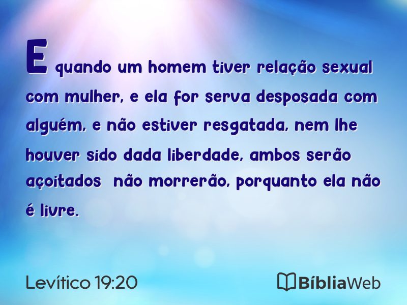 Levítico 19:20 em imagem para compartilhar