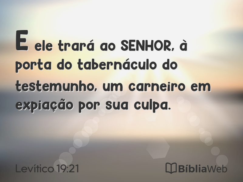 Levítico 19:21 em imagem para compartilhar