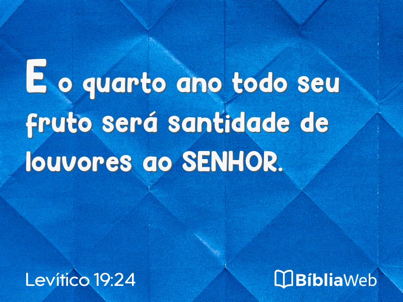 Levítico 19:24 em imagem para compartilhar