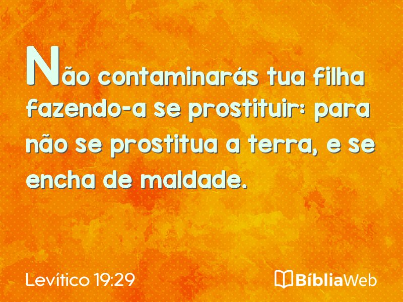 Levítico 19:29 em imagem para compartilhar