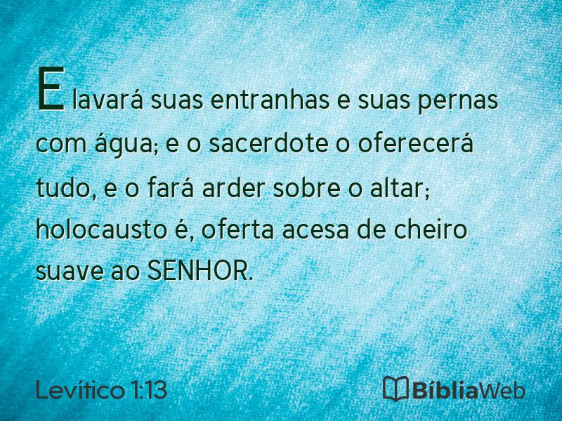 Levítico 1:13 em imagem para compartilhar