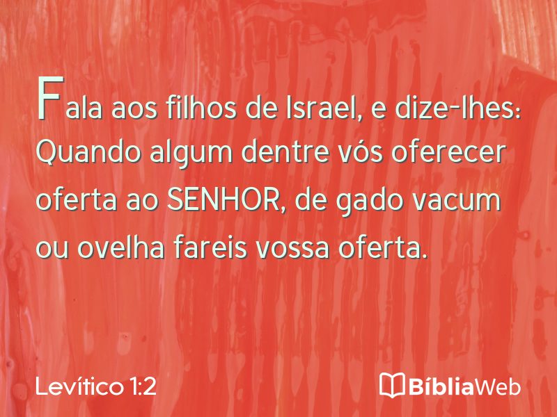Levítico 1:2 em imagem para compartilhar
