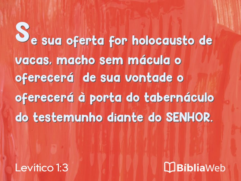 Levítico 1:3 em imagem para compartilhar