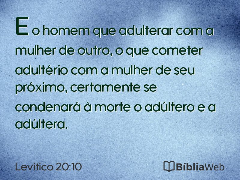 Levítico 20:10 em imagem para compartilhar