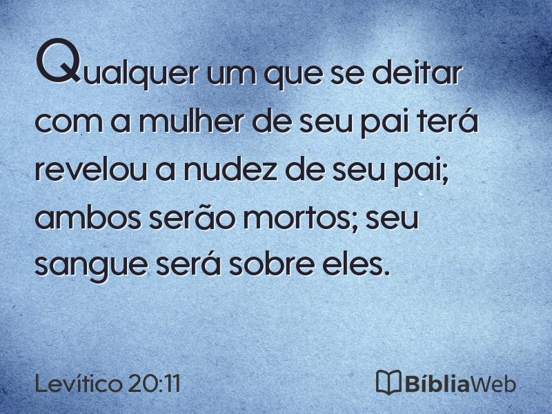 Levítico 20:11 em imagem para compartilhar