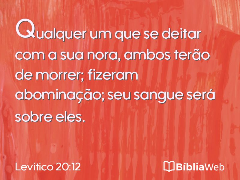 Levítico 20:12 em imagem para compartilhar