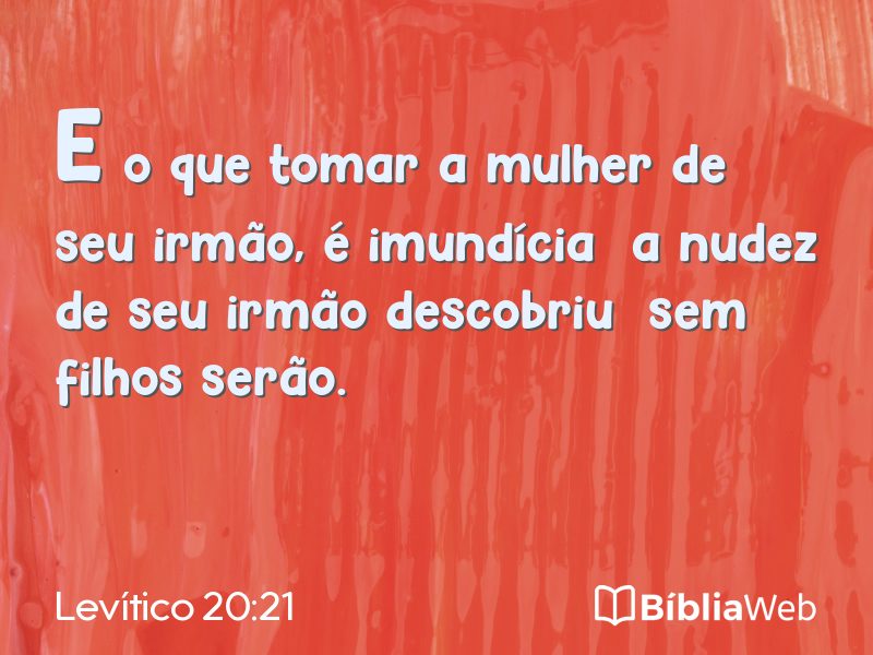 Levítico 20:21 em imagem para compartilhar