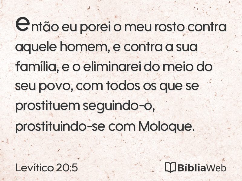 Levítico 20:5 em imagem para compartilhar