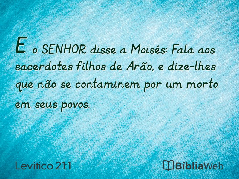 Levítico 21:1 em imagem para compartilhar