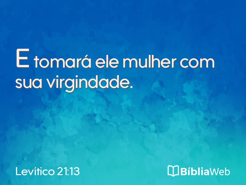 Levítico 21:13 em imagem para compartilhar