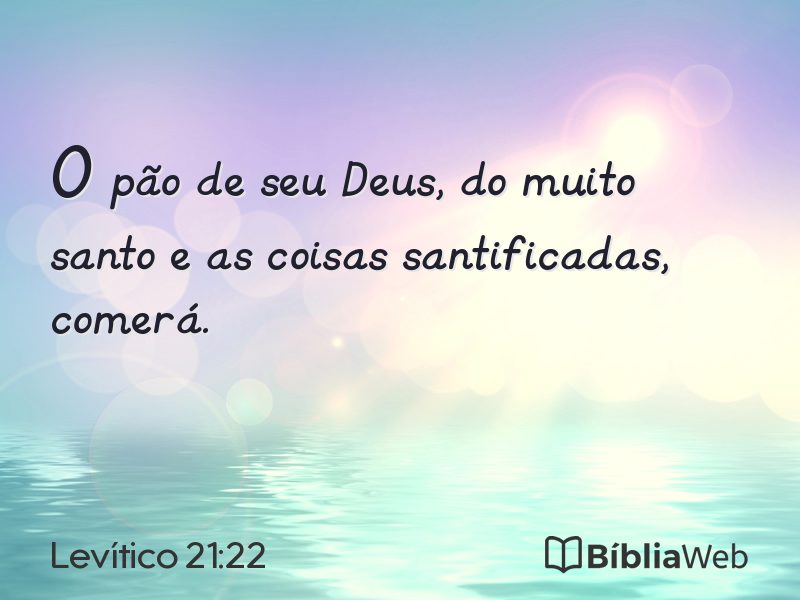 Levítico 21:22 em imagem para compartilhar