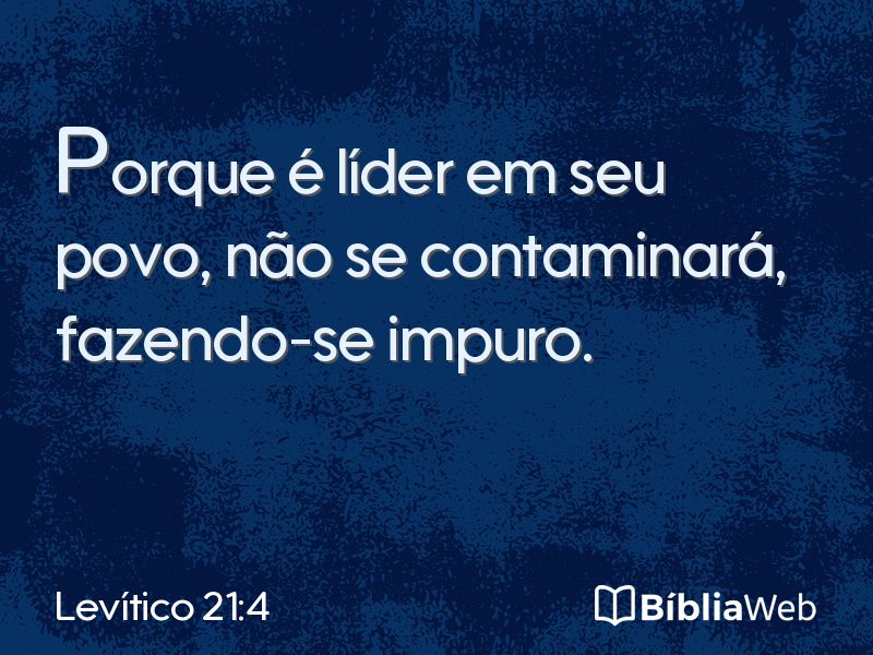 Levítico 21:4 em imagem para compartilhar