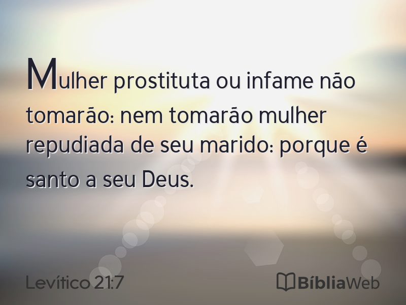 Levítico 21:7 em imagem para compartilhar