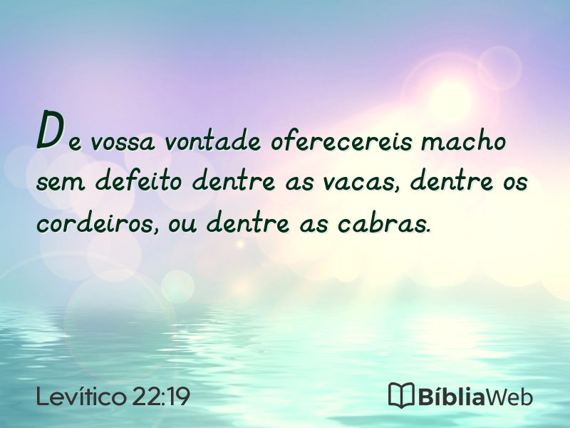 Levítico 22:19 em imagem para compartilhar
