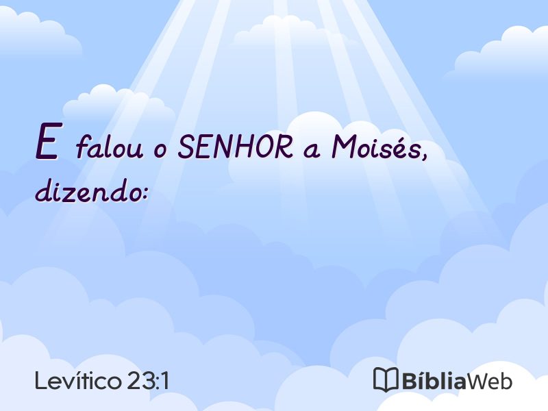 Levítico 23:1 em imagem para compartilhar