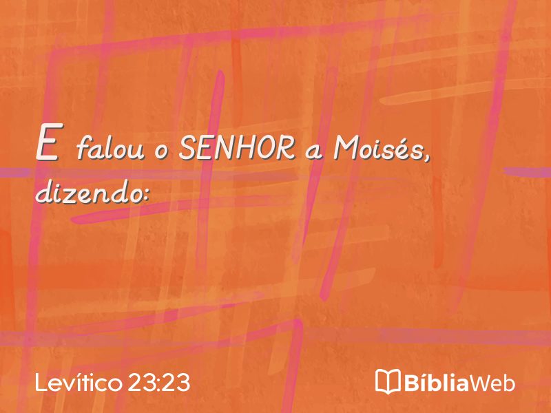 Levítico 23:23 em imagem para compartilhar