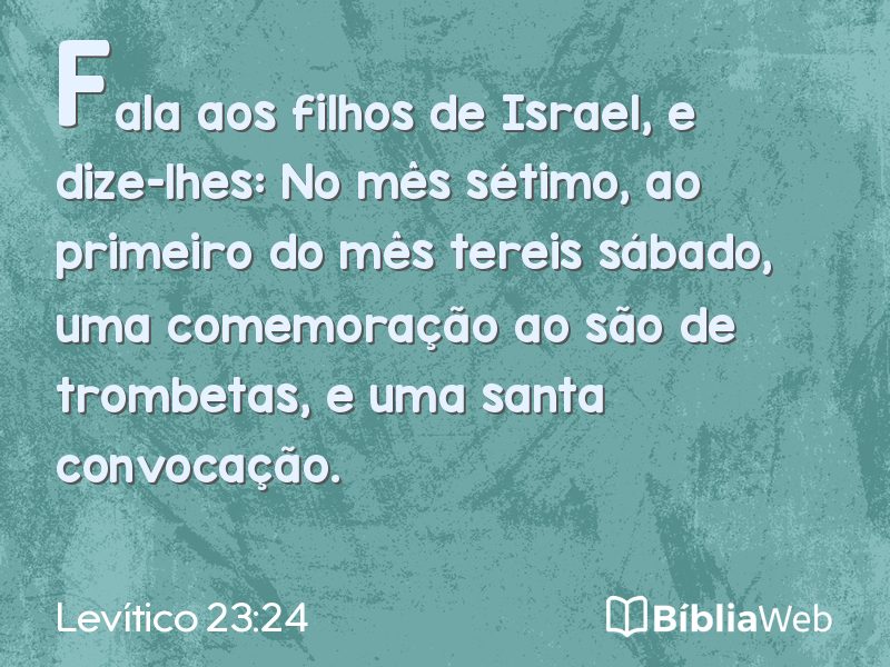 Levítico 23:24 em imagem para compartilhar