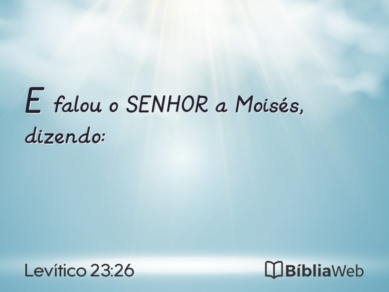 Levítico 23:26 em imagem para compartilhar