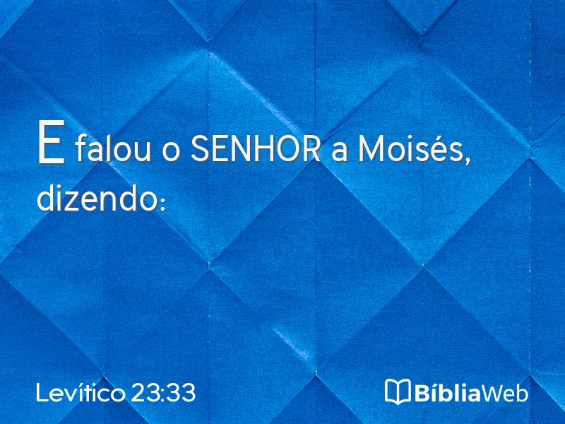 Levítico 23:33 em imagem para compartilhar