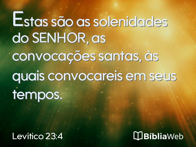 Levítico 23:4 em imagem para compartilhar