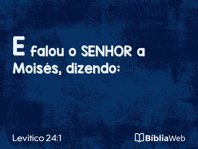 Levítico 24:1 em imagem para compartilhar