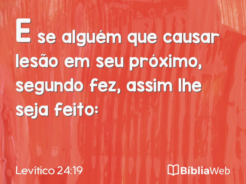Levítico 24:19 em imagem para compartilhar
