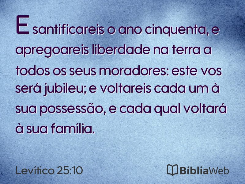 Levítico 25:10 em imagem para compartilhar